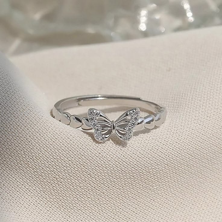 Adjustable Butterfly Ring