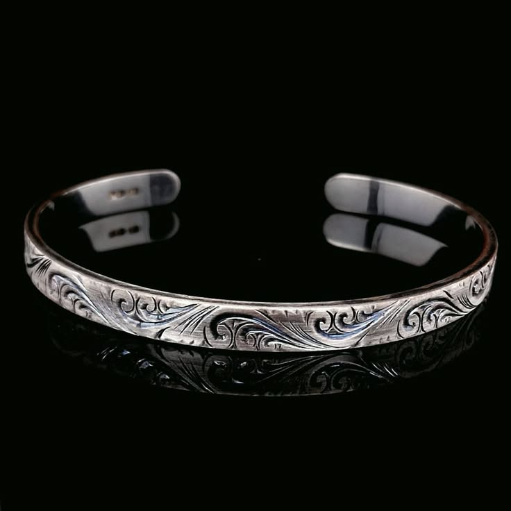 Oxidised Cuff Bracelet