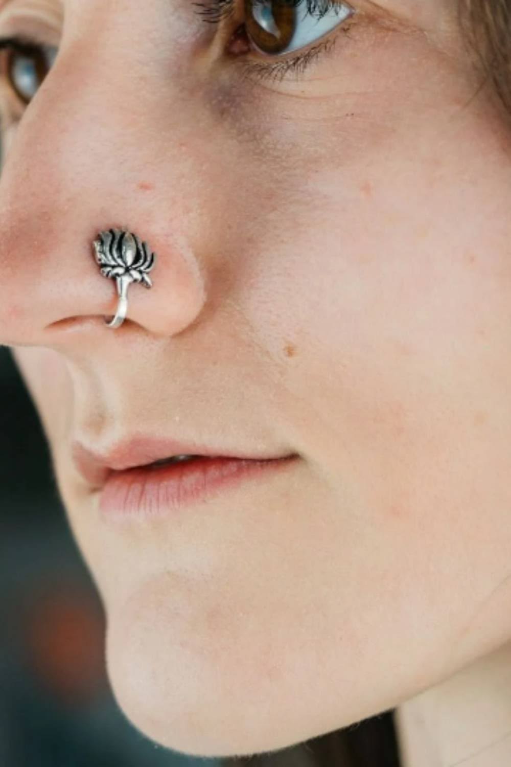 Lotus Nose Pin