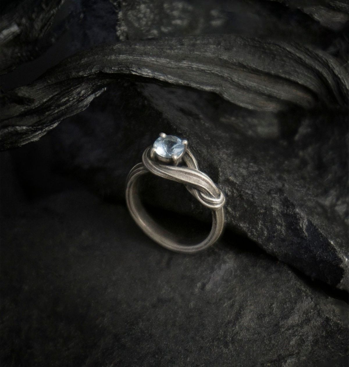Moonstone Solitaire Ring