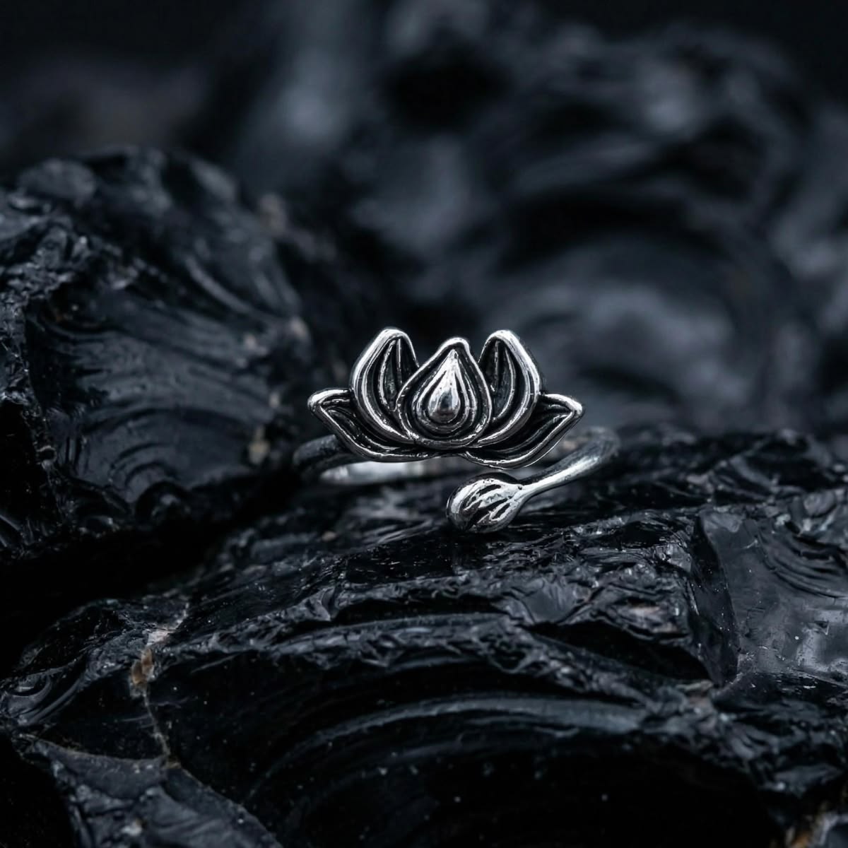Adjustable Lotus Ring