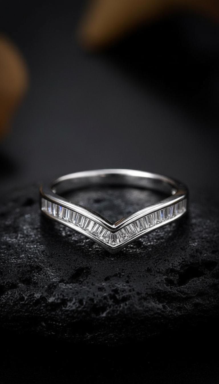 Chevron Stacking Ring