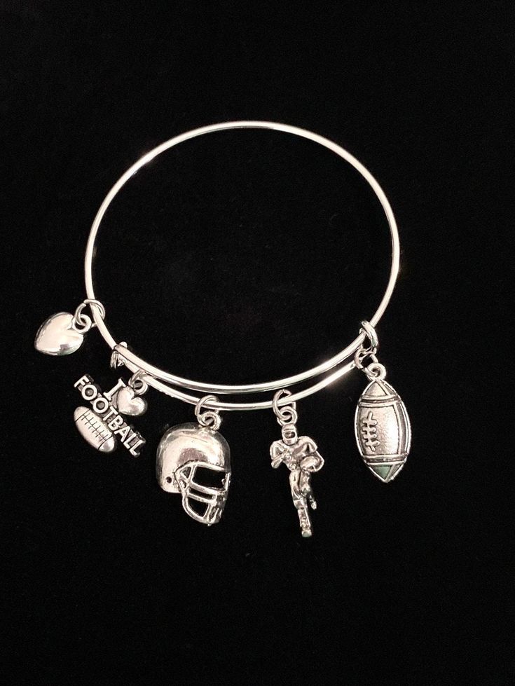 Football Charm Bracelet